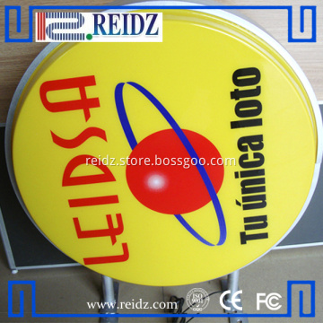 Wall mounted outdoor acrylic led bar sign